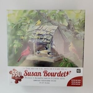 KI Puzzles Susan Bourdet Summer Feast Puzzle  550pc‎ Multicolor Birds Nature